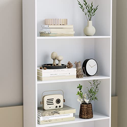 6-Tier Dark Gray Freestanding Bookcase and Bookshelf T199175