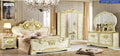 Gold Ivory King Bedroom Set Y340