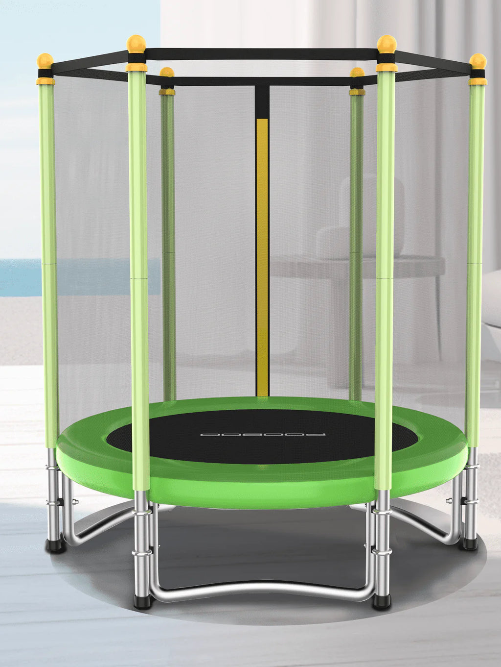 55 Trampoline with Safety Enclosure Net Y361646