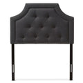 Dark Grey Fabric Twin Size Headboard P3358