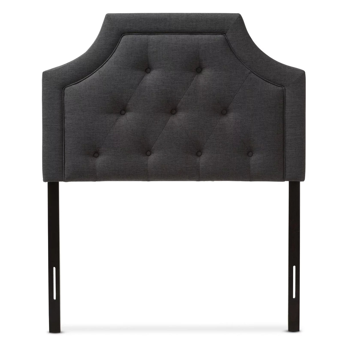 Dark Grey Fabric Twin Size Headboard P3358