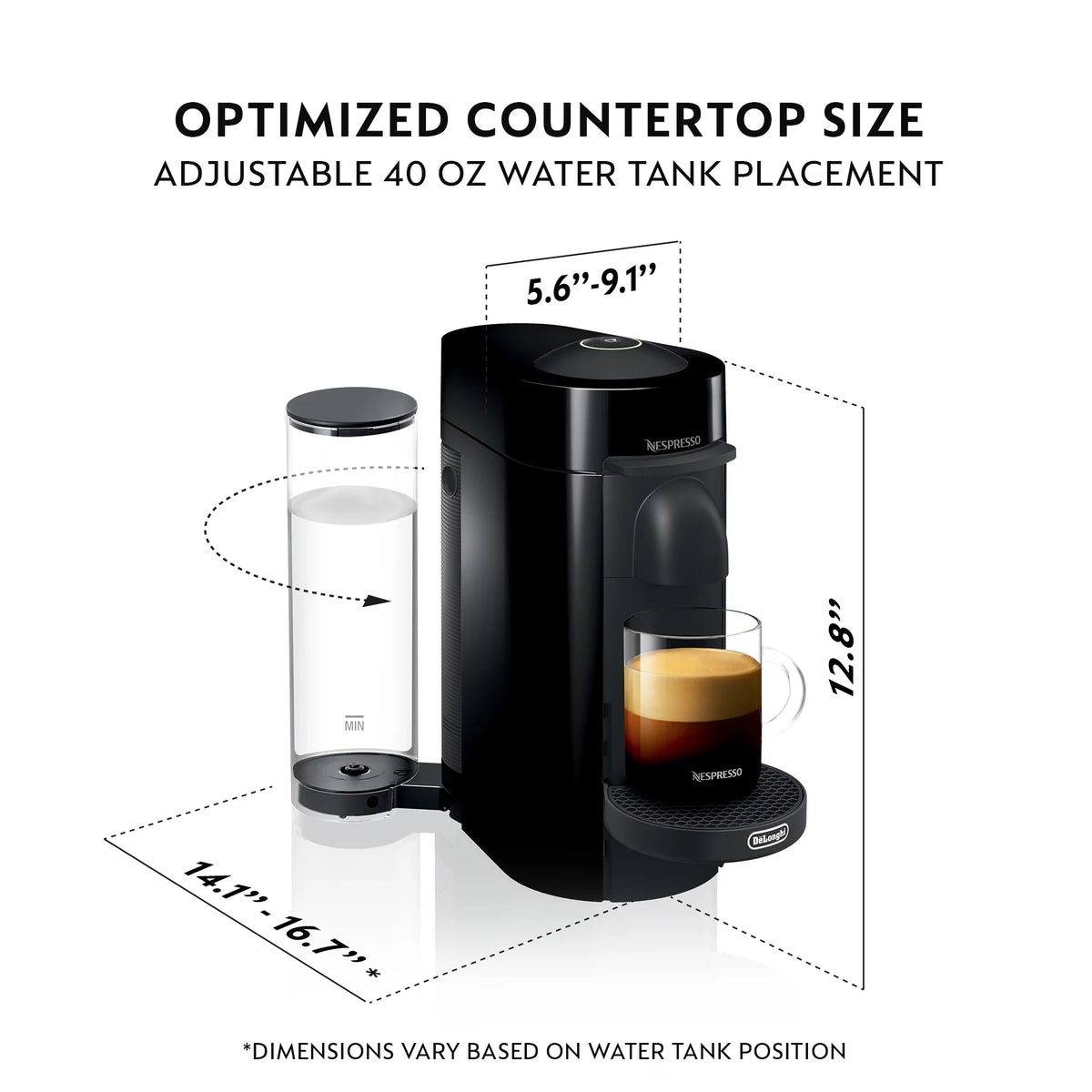 Black Coffee and Espresso Maker N166