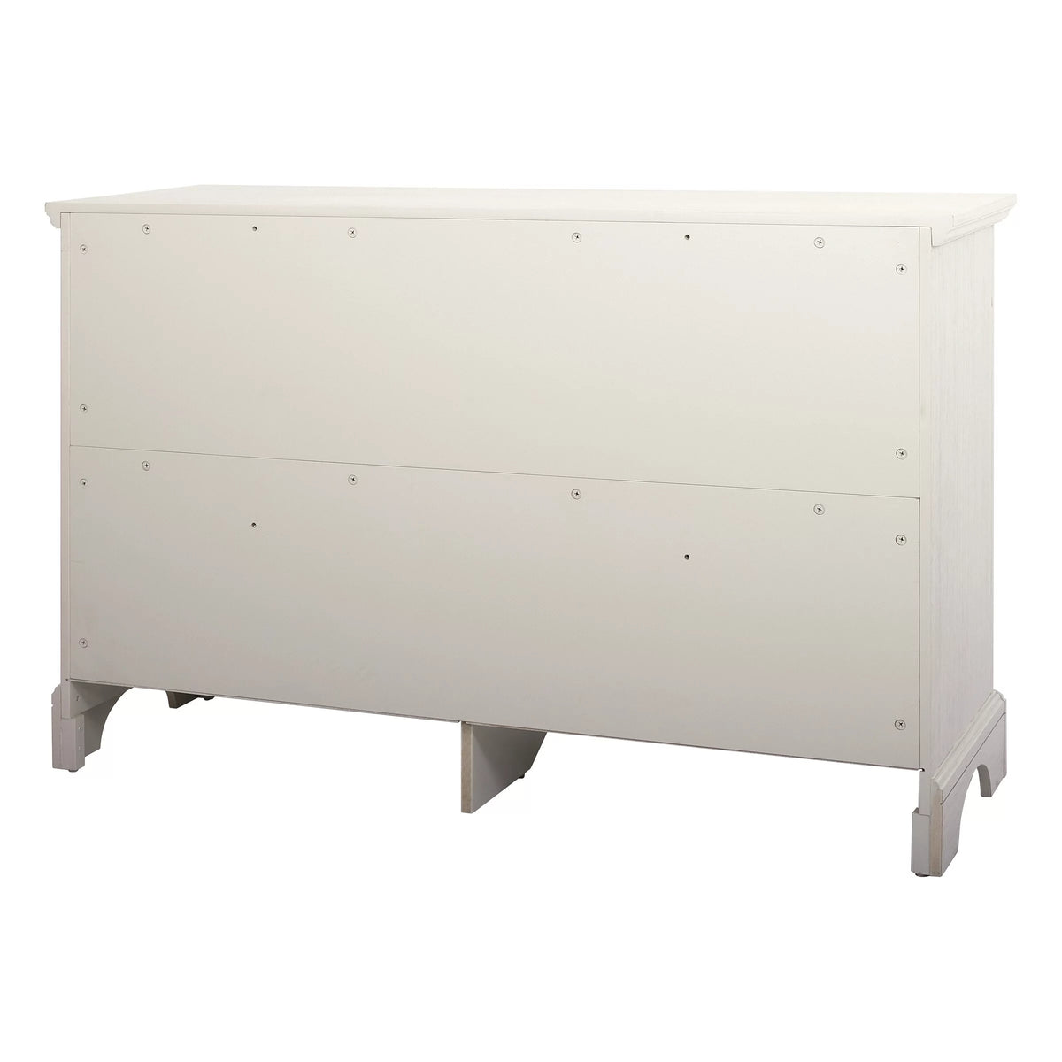 Rustic White 6 Drawer Engineered Wood Dresser K81303