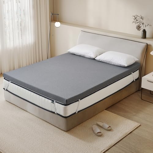 3 Inch Queen Memory Foam Mattress Topper White Q44158