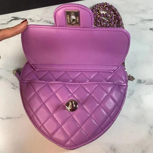 Purple Black Coin Purse B516