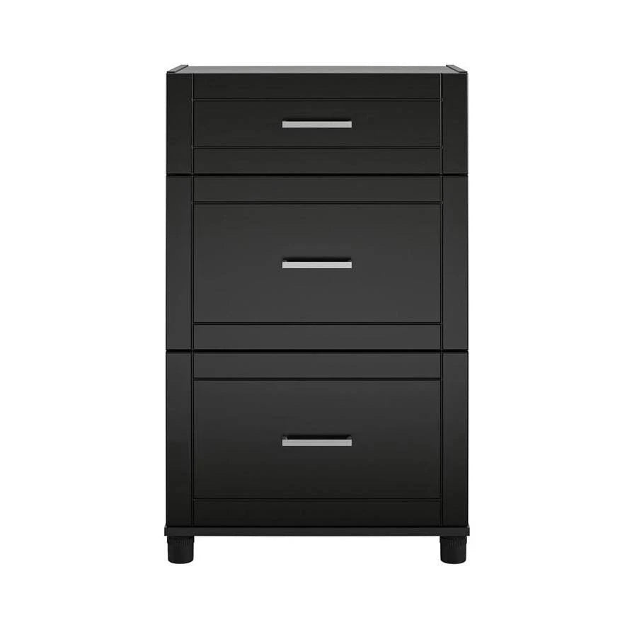 Black 3 Drawer Base Cabinet V685004