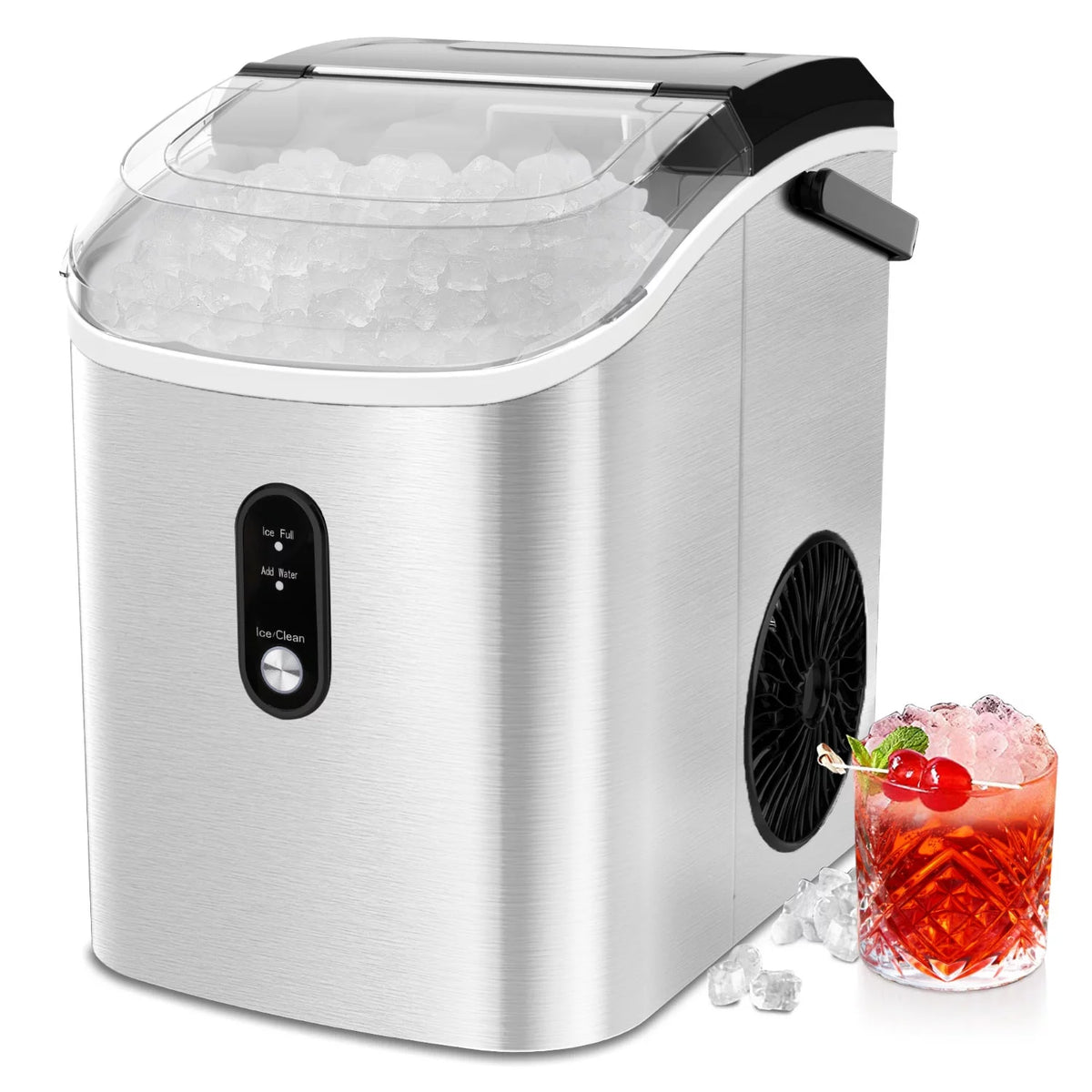33lbs Countertop Ice Maker with Scoop, Black Z2725