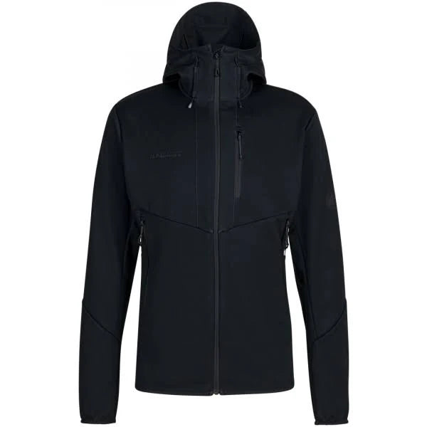 Black Hooded Softshell Jacket U99019
