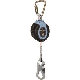 10' Compact Web Self-Retracting Lifeline with Steel Carabiner and Snap Hook D5613