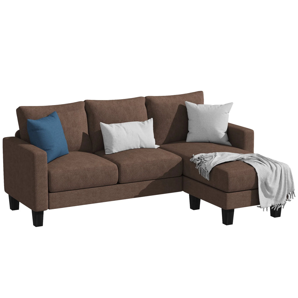 Light Gray L-Shaped Sectional Sofa X267