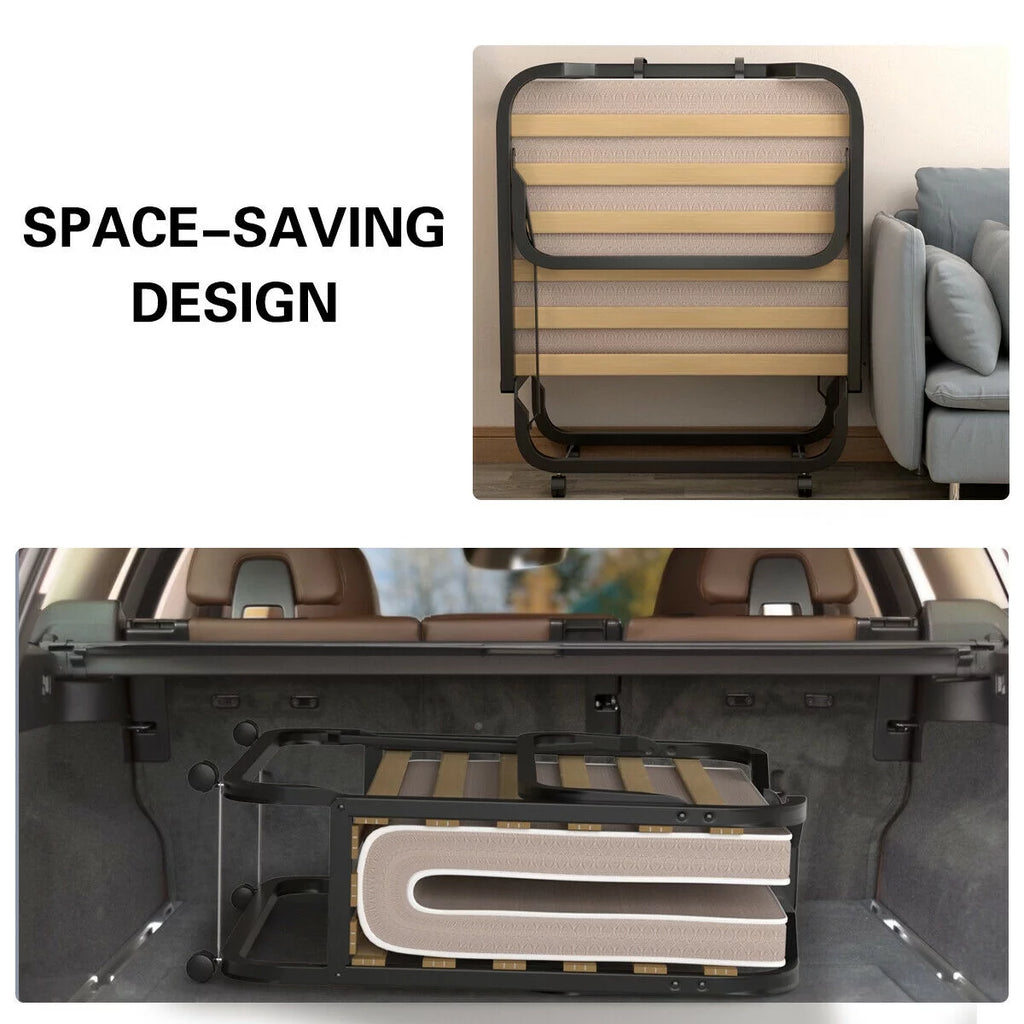 Folding Bed with Memory Foam Mattress F9902