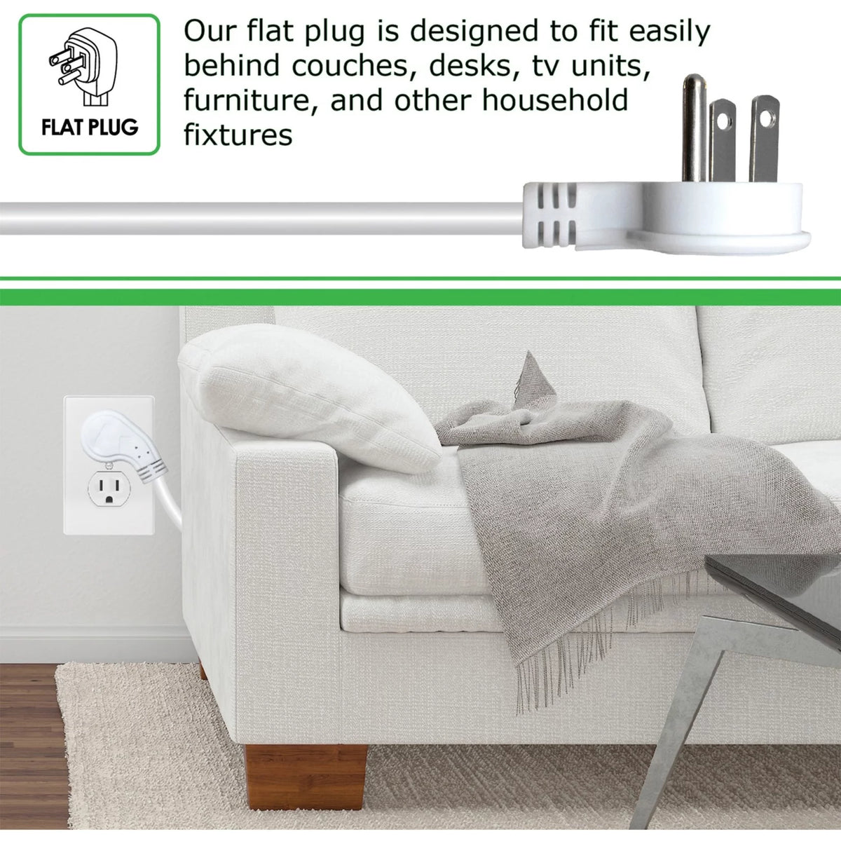 8-Outlet USB-A and USB-C Surge Protector Power Strip U972