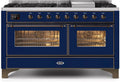 Blue Dual Fuel Propane Gas Range X3100