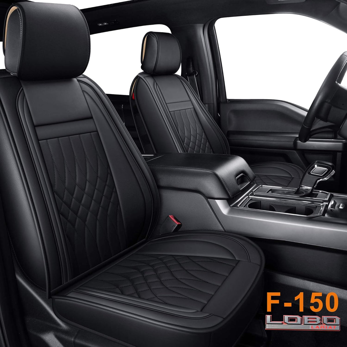Pickup Seat Covers Crew Cab Faux Leather Gray Full Set S159600