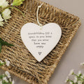 Porcelain Hanging Heart E8697