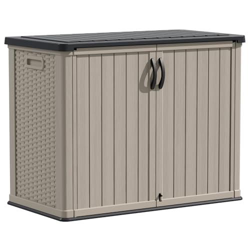 White 26 Cu Ft Lockable Outdoor Storage Cabinet L338