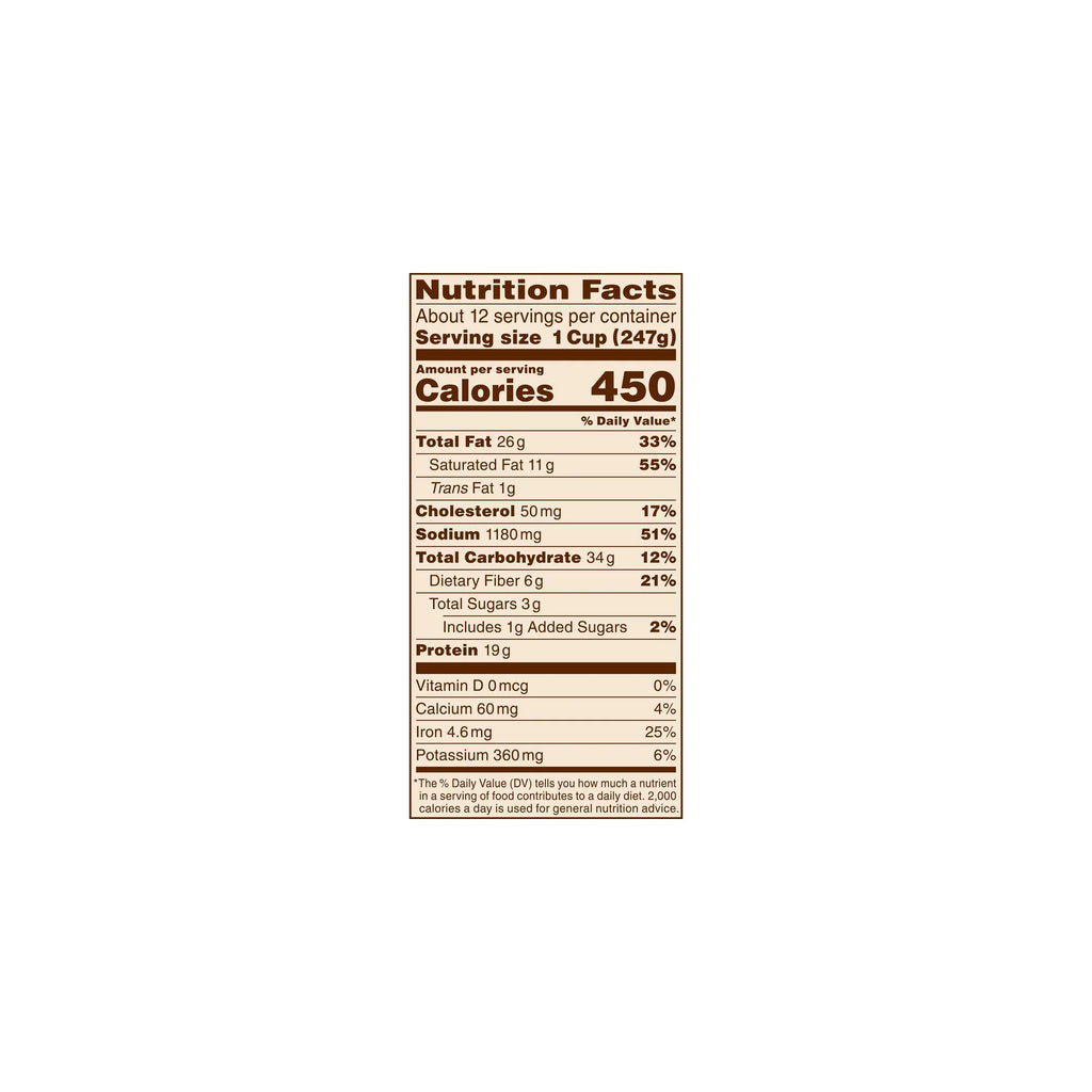 Beef Chili Canned Beans with Meat 6 lb 11 oz Pack of 24 W347198