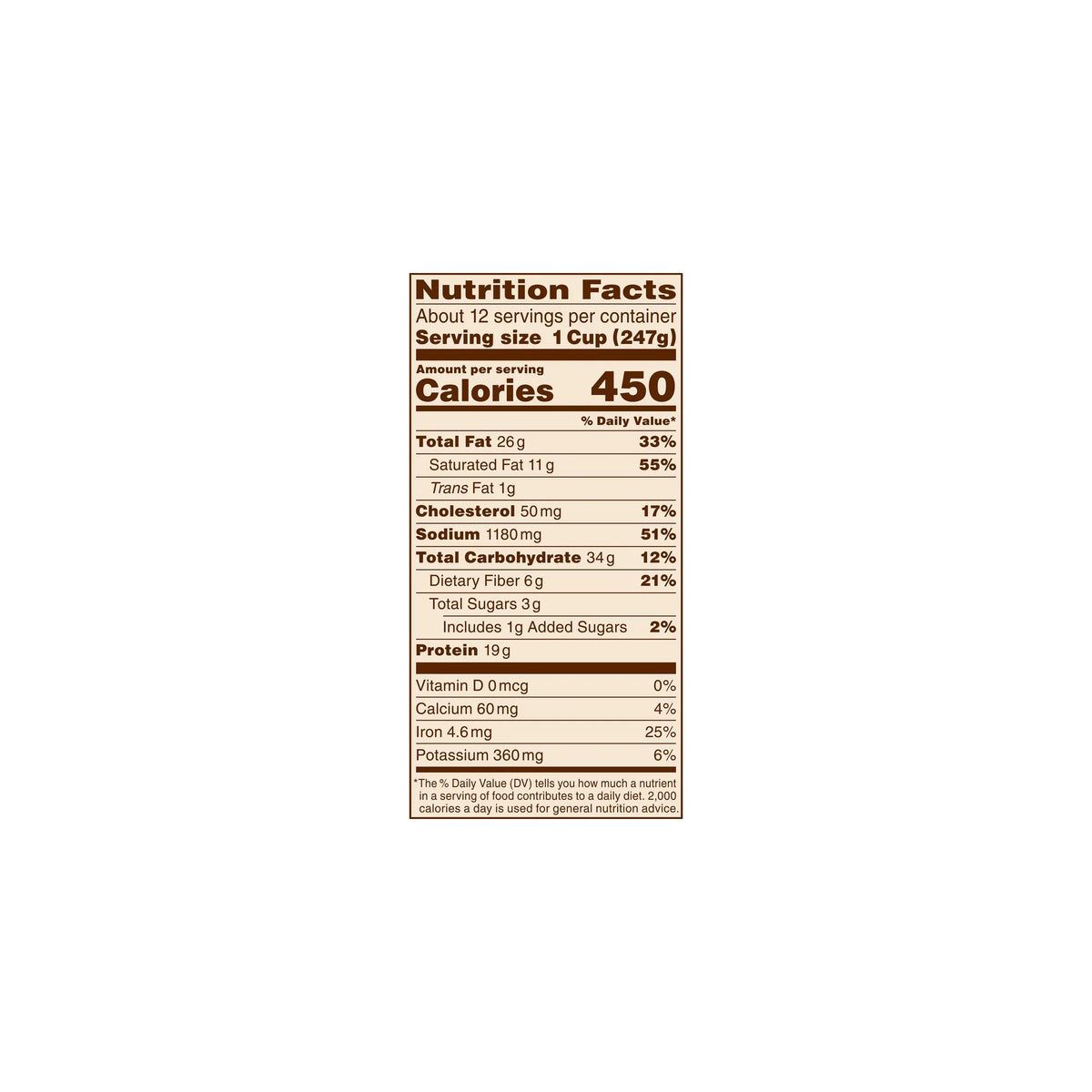 Beef Chili Canned Beans with Meat 6 lb 11 oz Pack of 24 W347198