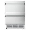 4.9Cu.ft. Double Drawer Stainless Steel Beverage Refrigerator B7823