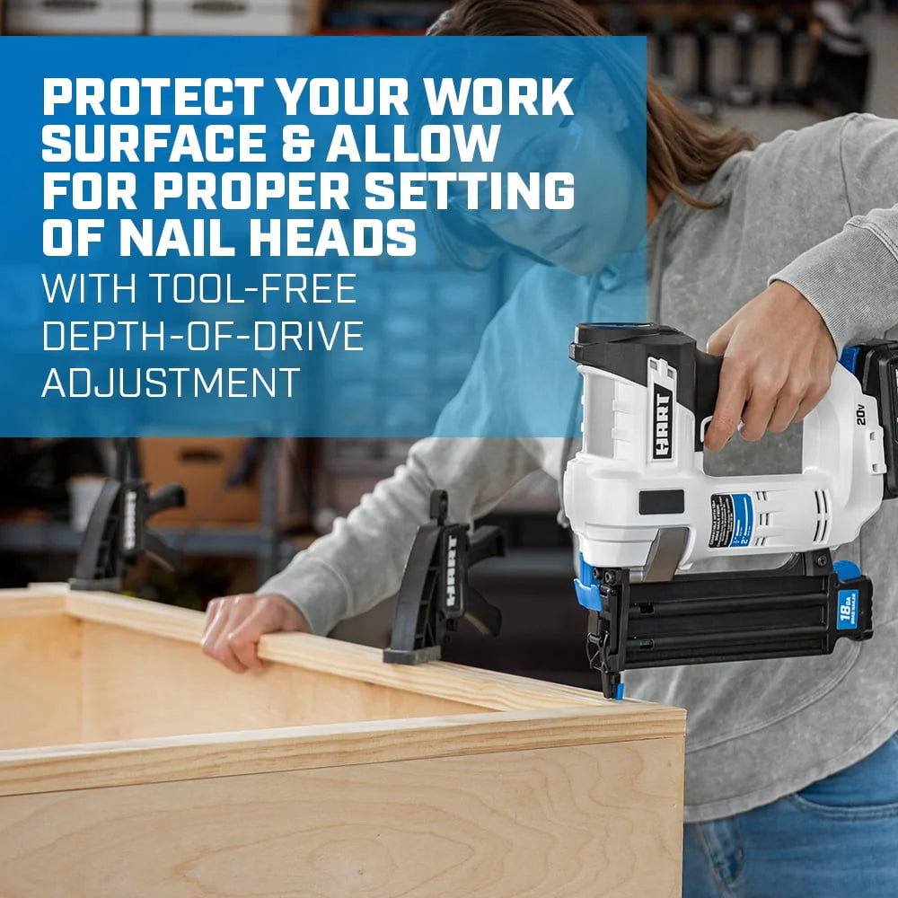20-Volt 18-Gauge Battery-Powered Brad Nailer Kit P93987
