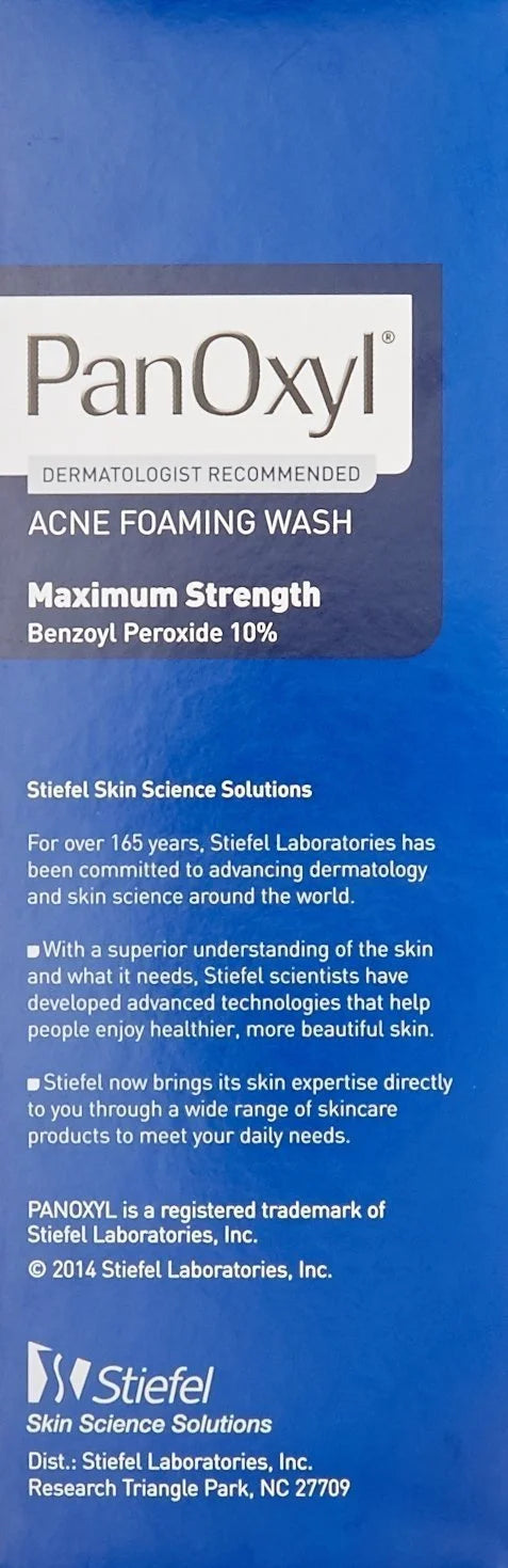 Benzoyl Peroxide Acne Foaming Face Wash 5.5oz 3-Pack K5885