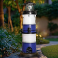 Blue Metal Lighthouse Yard Décor O909