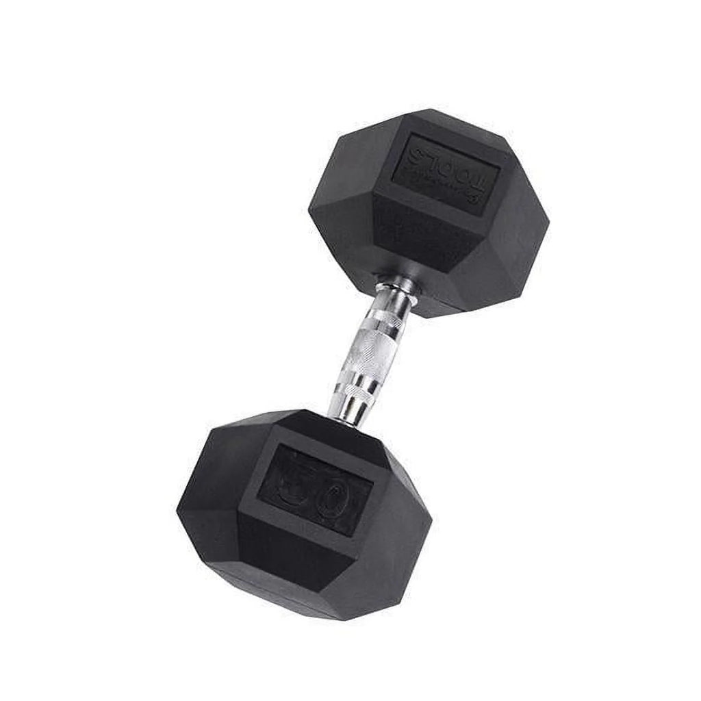 Rubber Coated Hex Dumbbells 35 lb W291821