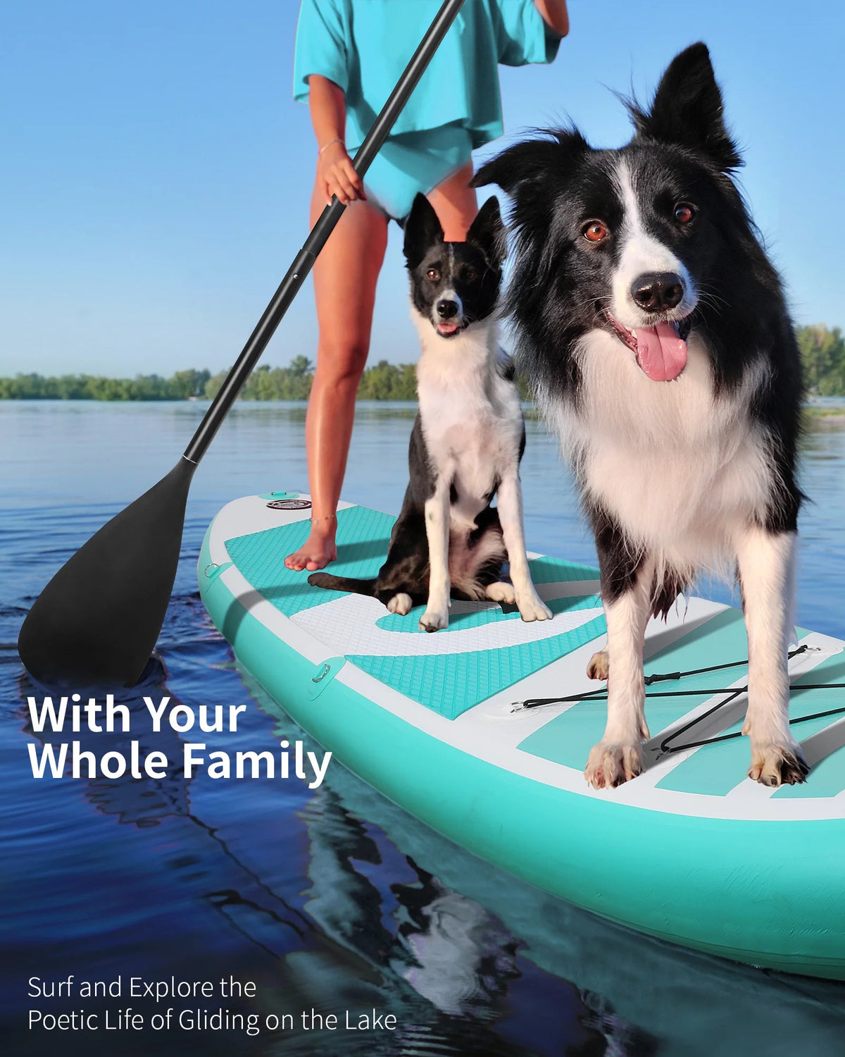10' Green Inflatable Paddle Board T881