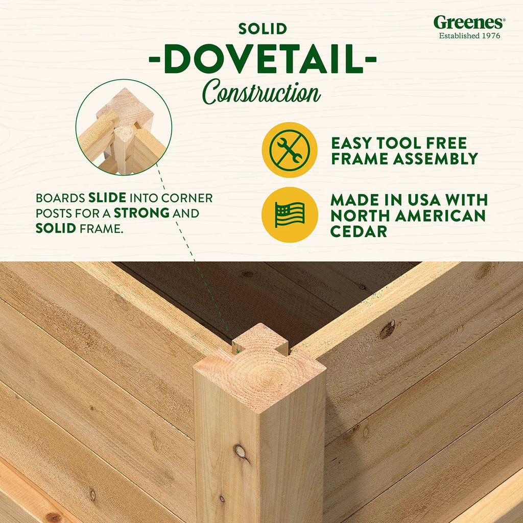 Cedar Elevated Planter F156