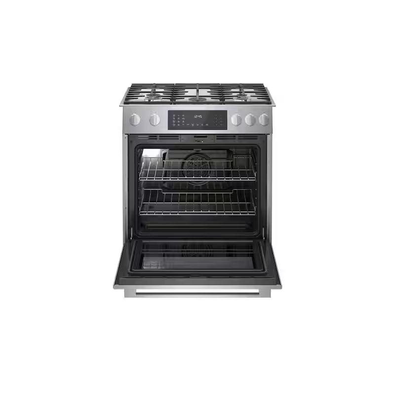 30 in. 5 Burner Slide-In Gas Range in Stainless Steel O549