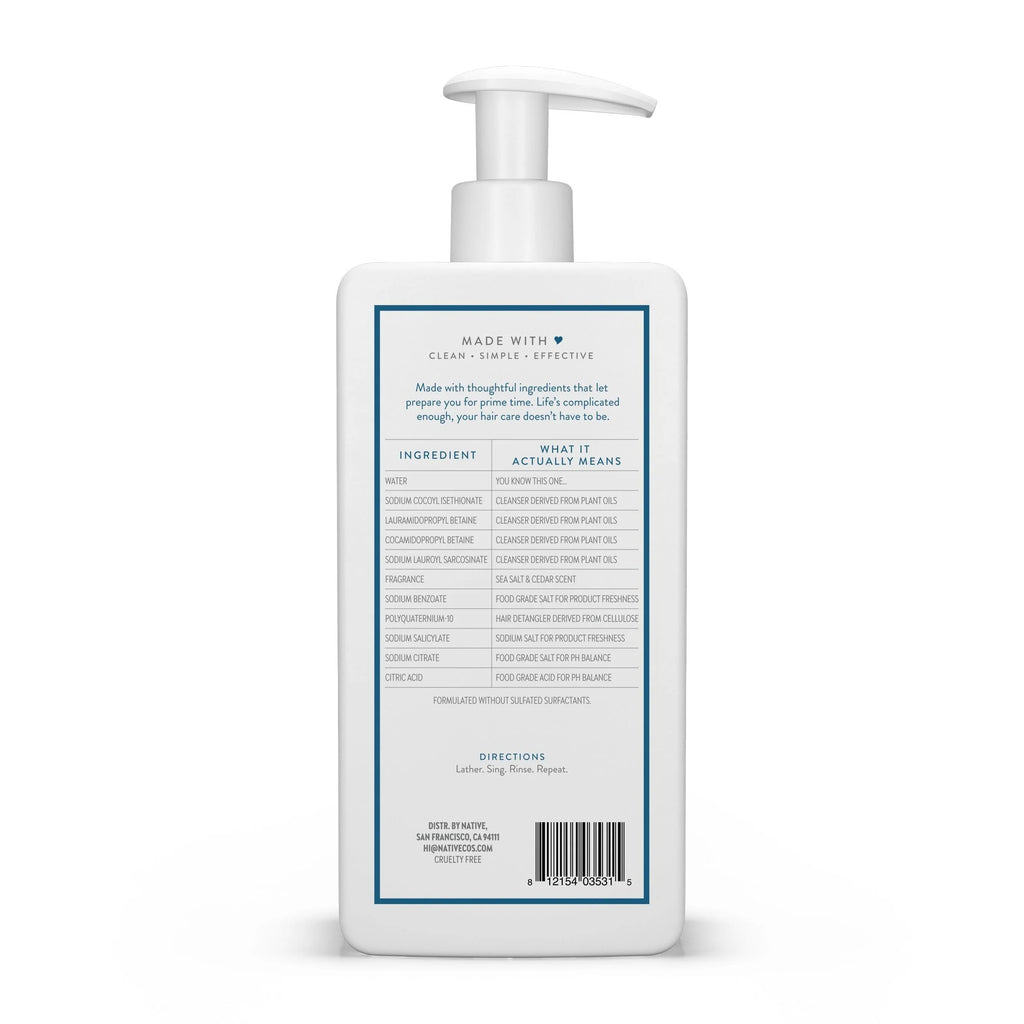 2-in-1 Shampoo & Conditioner Sulfate & Paraben Free 16.5 oz S90607