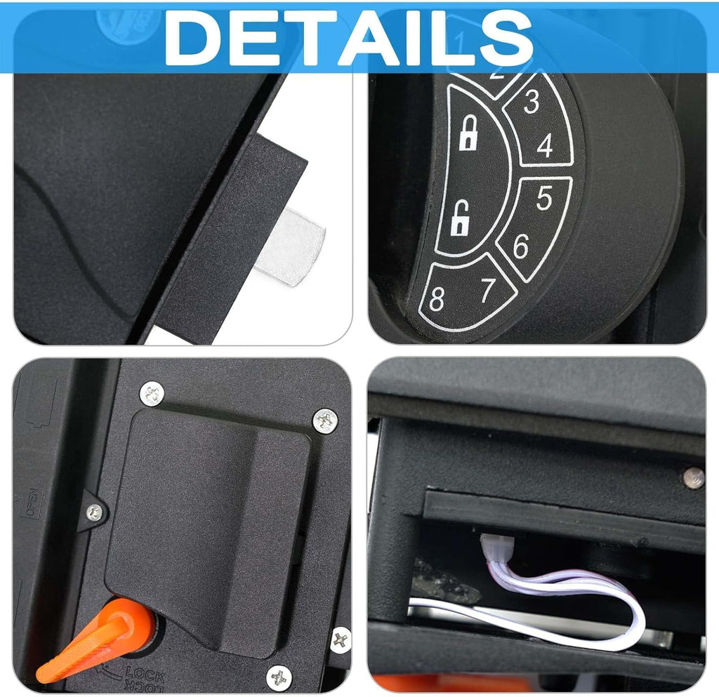 Keyless Entry Door Lock with 2 Fobs and Backlit Keypad D74015