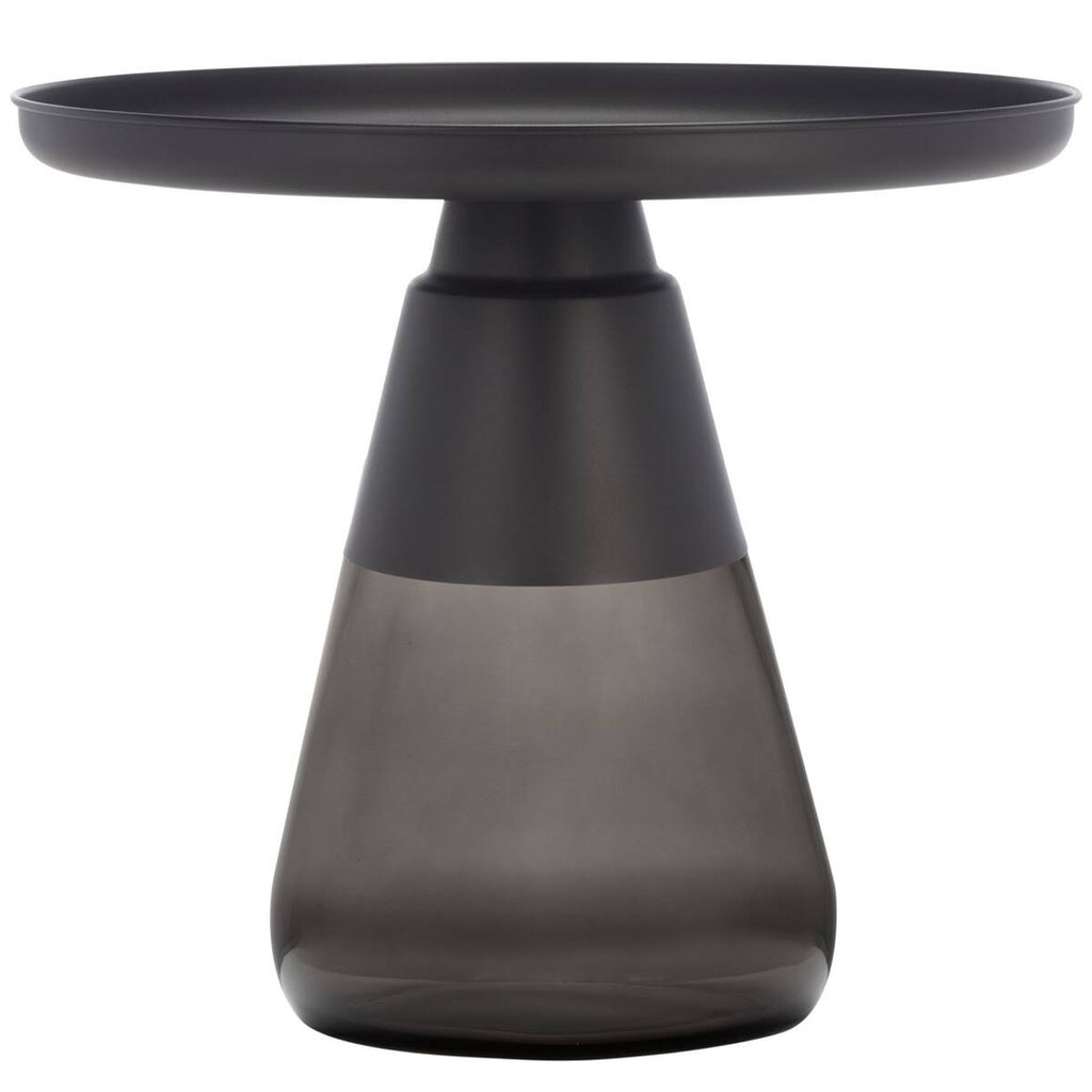 Black and Grey Glass Base Table T37247