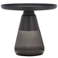 Black and Grey Glass Base Table T37247