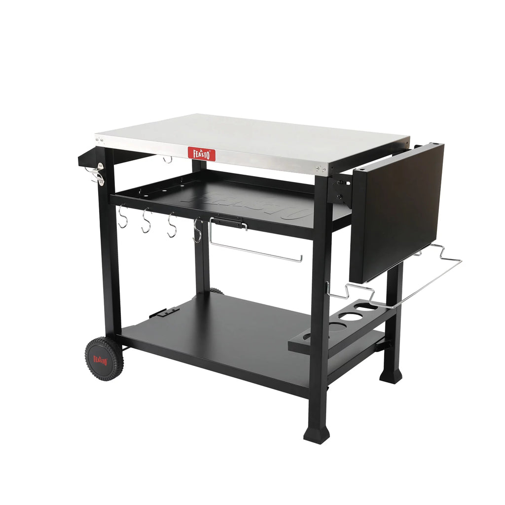 Stainless Steel 3-Shelf Movable Food Prep Cart Table O39214