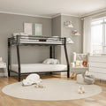 Black Full over Queen Metal Bunk Bed Y213011