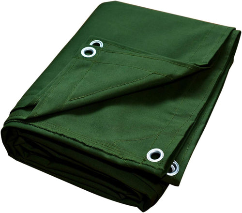 10 OZ Heavy Duty Waterproof Canvas Tarp, 10x12 Feet A313