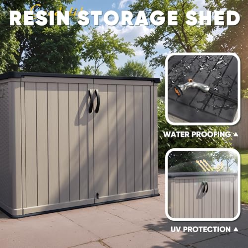 White 26 Cu Ft Lockable Outdoor Storage Cabinet L338