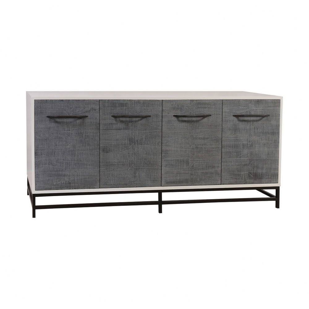 Grey Four Door Buffet Table I3347