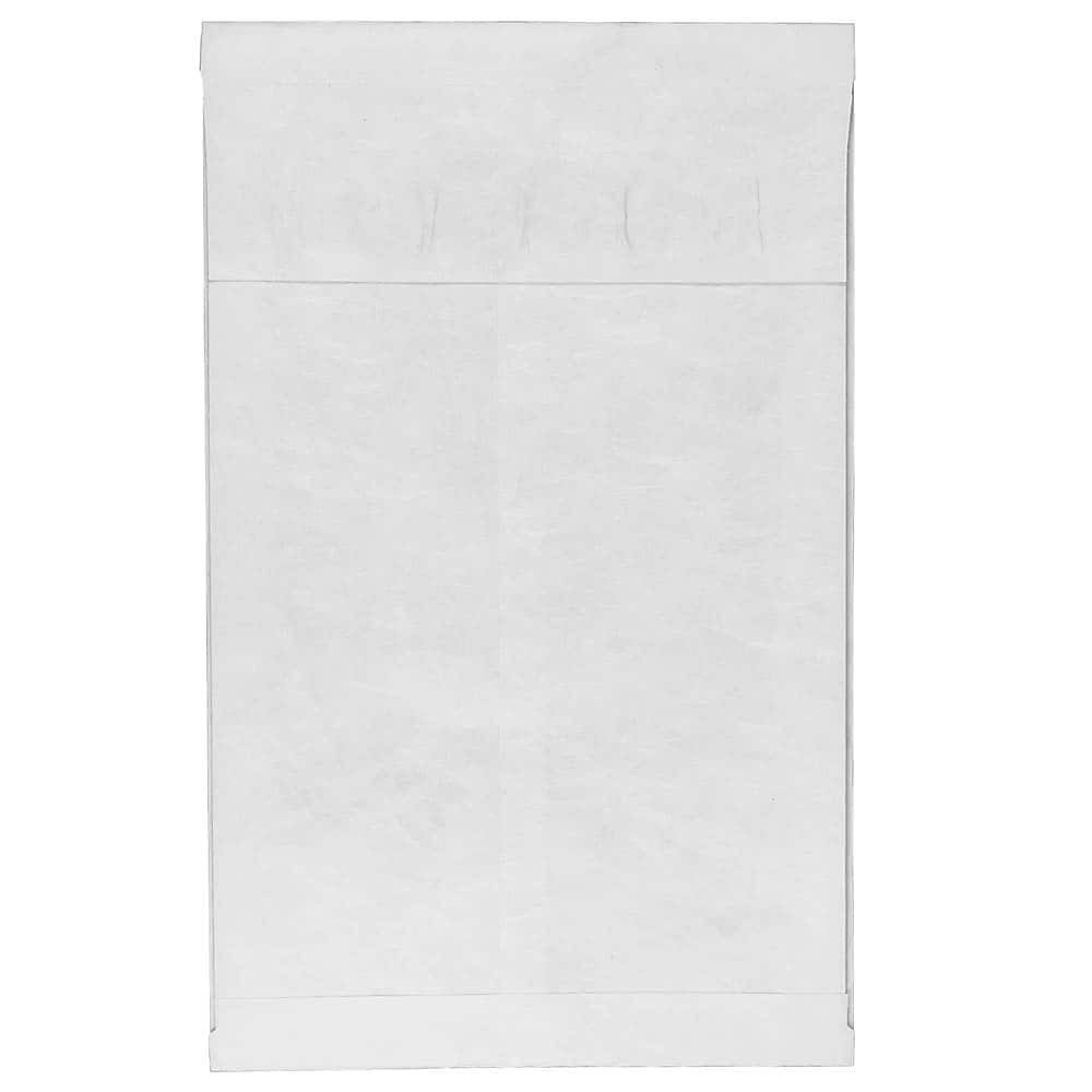 White Expandable Open End Catalog Envelopes with Peel & Seal Closure, 10 x 15 x 2, 250/Box F6028