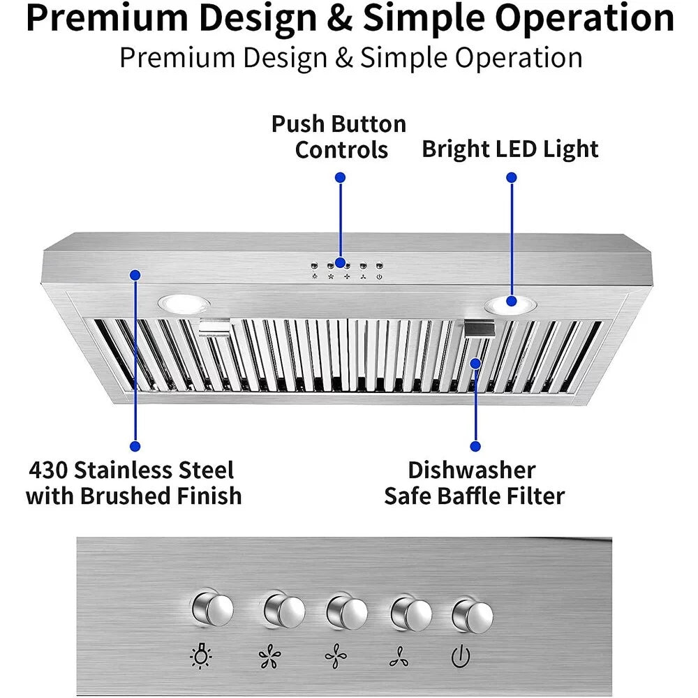 Stainless Steel 30 inch Under Cabinet Range Hood S745950
