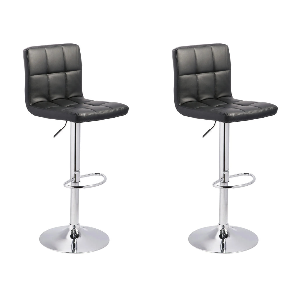 Adjustable Height Swivel Bar Stool Set of 2 N94355