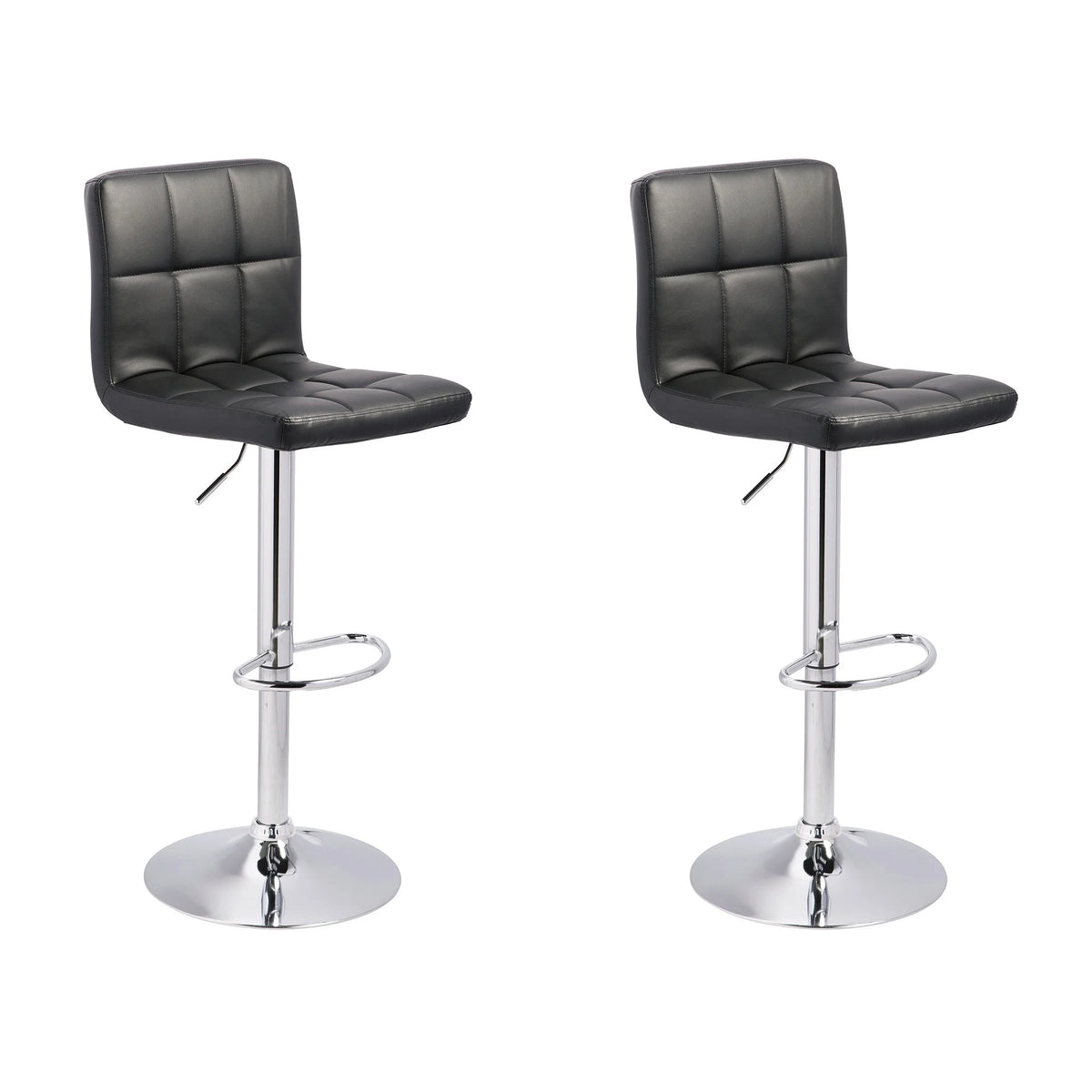 Adjustable Height Swivel Bar Stool Set of 2 N94355