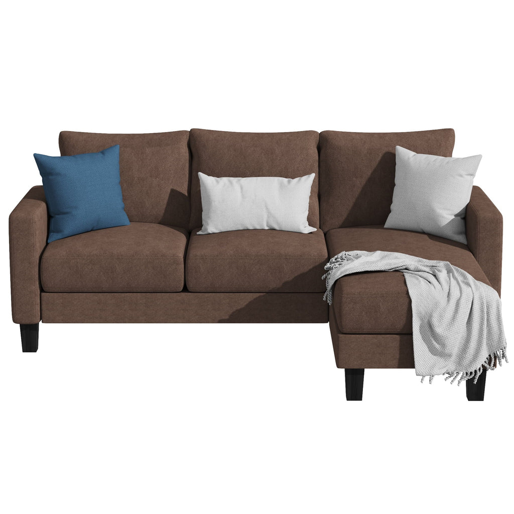 Light Gray L-Shaped Sectional Sofa X267