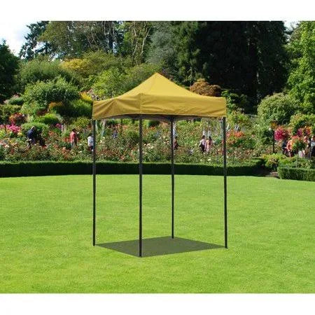 Yellow 5 ft. W x 5 ft. D Steel Pop-Up Canopy J7547