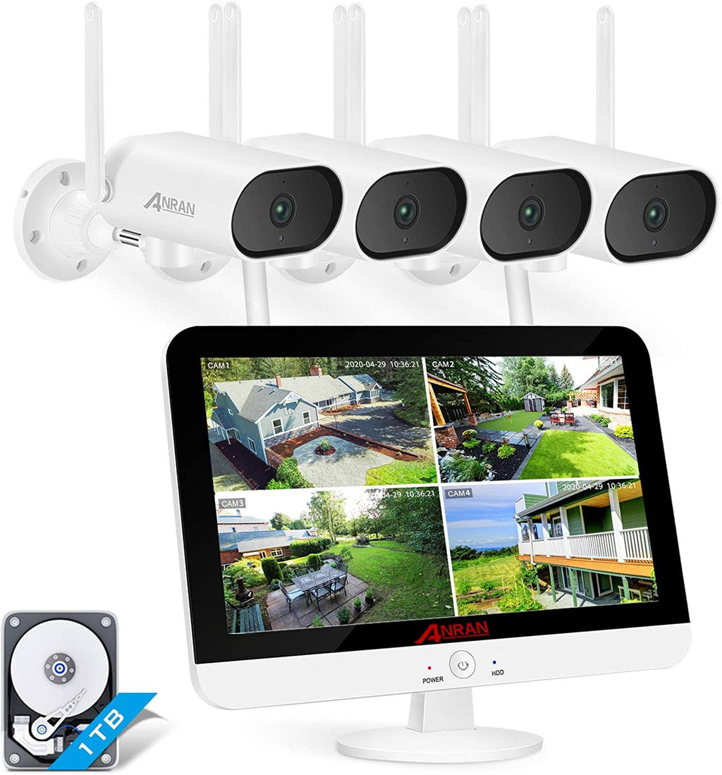Wireless Surveillance Camera System with 13 inch Monitor W546