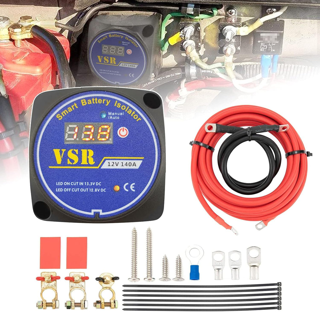 12V 140Amp Dual Battery Isolator Kit Pack of 2 Q7509