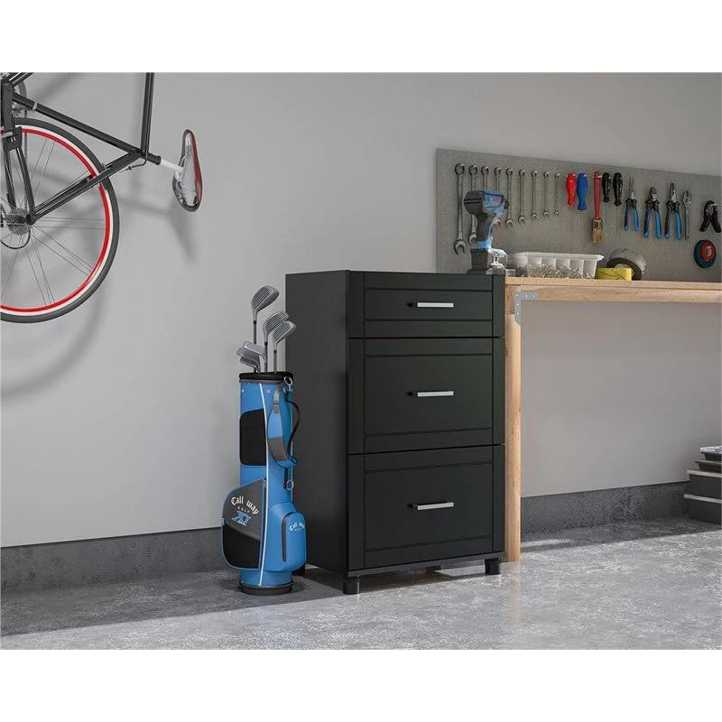 Black 3 Drawer Base Cabinet V685004