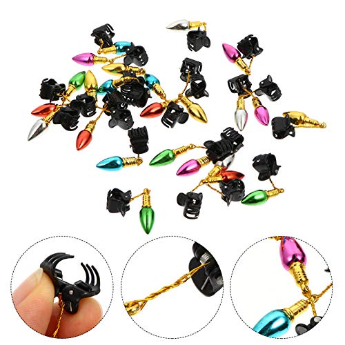 24pcs Christmas Beard Baubles with Clips F258