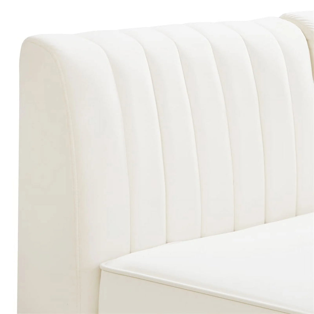 Cream Velvet Modular Sofa T70464
